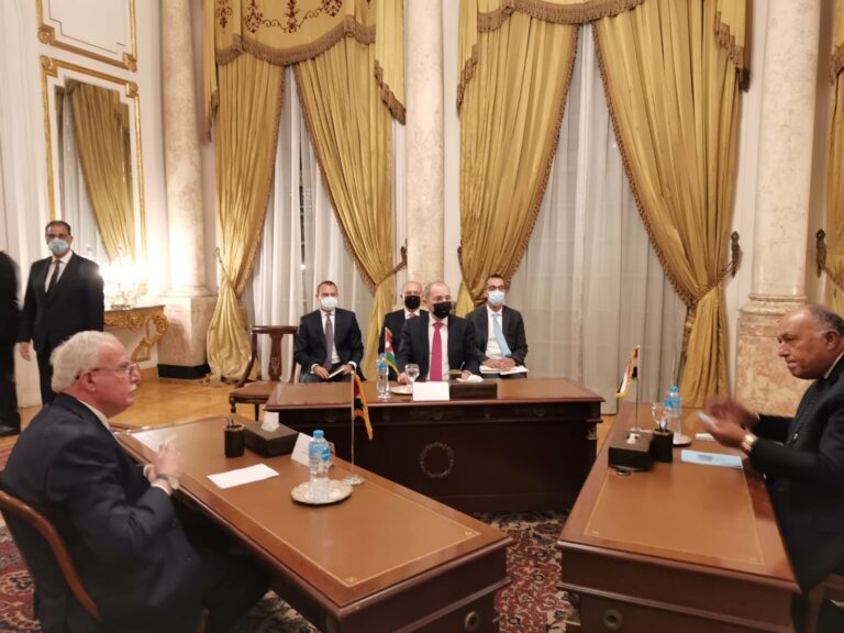 اجتماع ثلاثي على مستوى وزراء الخارجية في القاهر