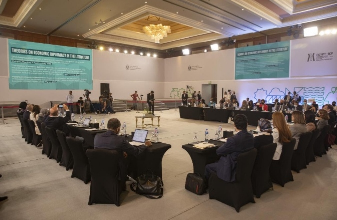 خلال ورشة العمل الأولى في اليوم الثاني لمنتدى مصر للتعاون الدولي والتمويل الانمائي
