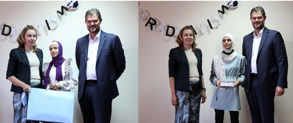 الأردني الكويتي ينشر الأمل والضياء.. و يكرم الطالبتان مايا الجدعان وفاطمة عيسى