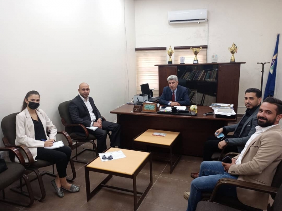 عميد شؤون الطلبة في جامعة جدارا يلتقي وفد إدارة برنامج أنا أشارك