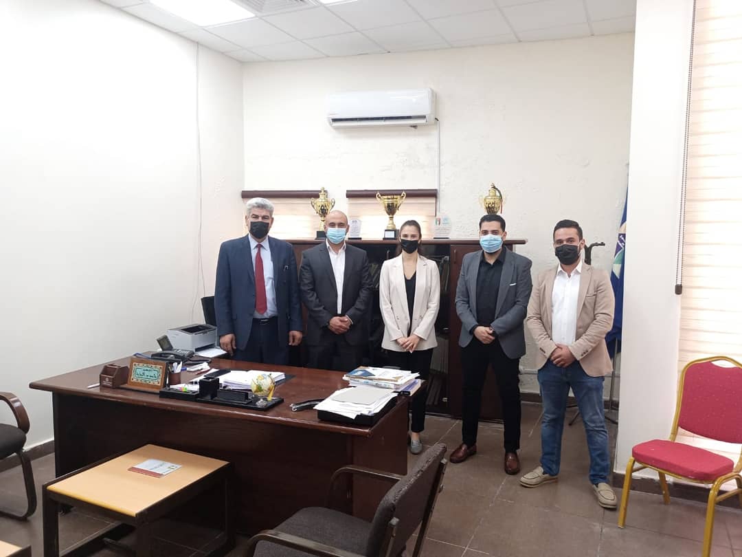 عميد شؤون الطلبة في جامعة جدارا يلتقي وفد إدارة برنامج أنا أشارك 