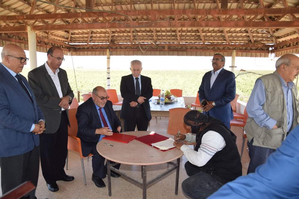 مذكرة تفاهم بين الجامعة الهاشمية والمزارع النموذجية في البادية الشمالية الشرقية لتدريب الطلبة