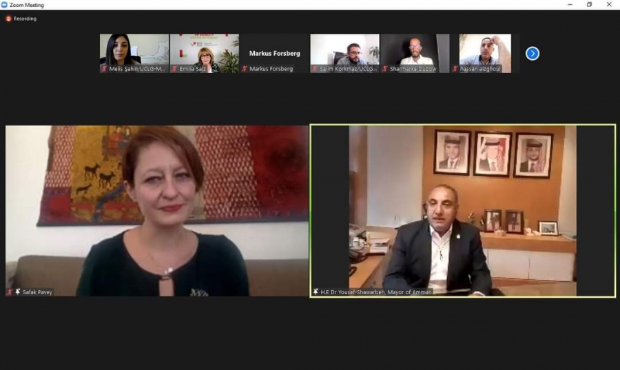 الشواربة يشارك في اجتماع مساهمات المدن لتحقيق اهداف الميثاق العالمي بشان اللاجئين