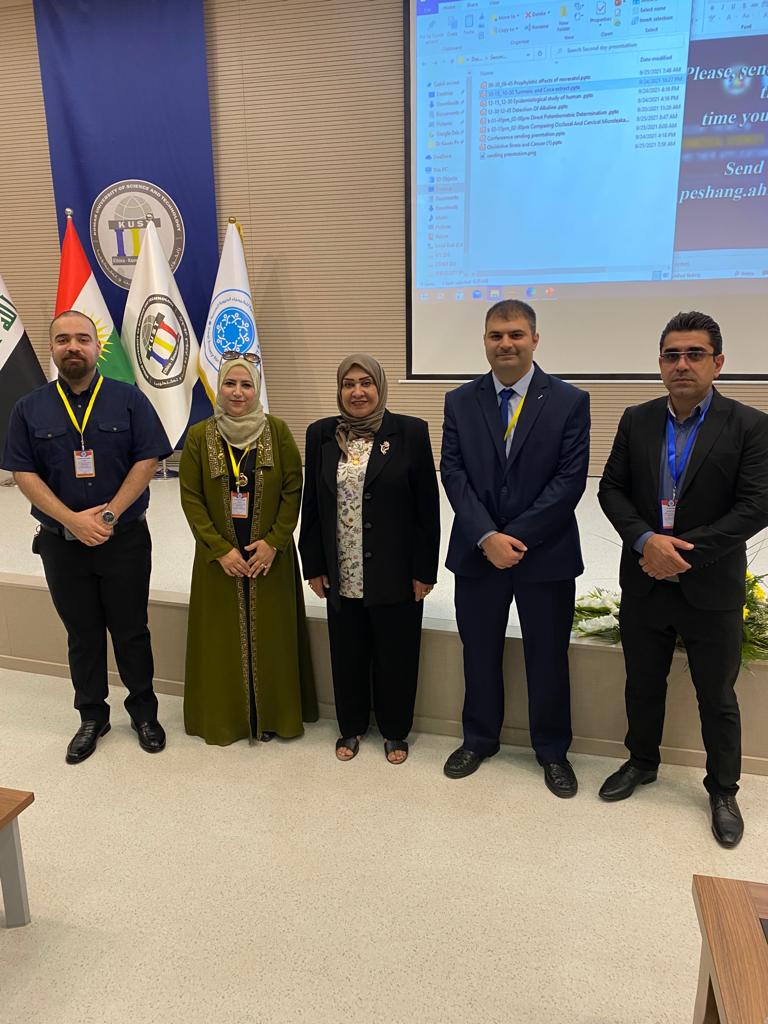 جامعة جدارا  تشارك في مؤتمر الكيمياء الحيويه السريرية في جامعة كومار للعلوم والتكنولوجيا في السليمانية