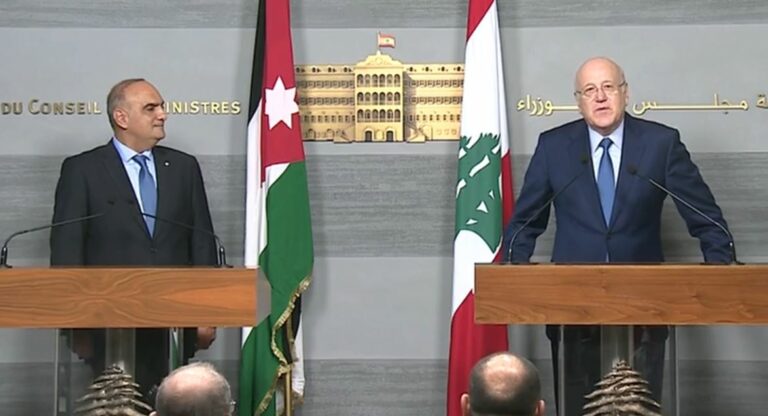 الخصاونة: لن نتأخر بما لدينا من إمكانيات لتوفير احتياجات لبنان