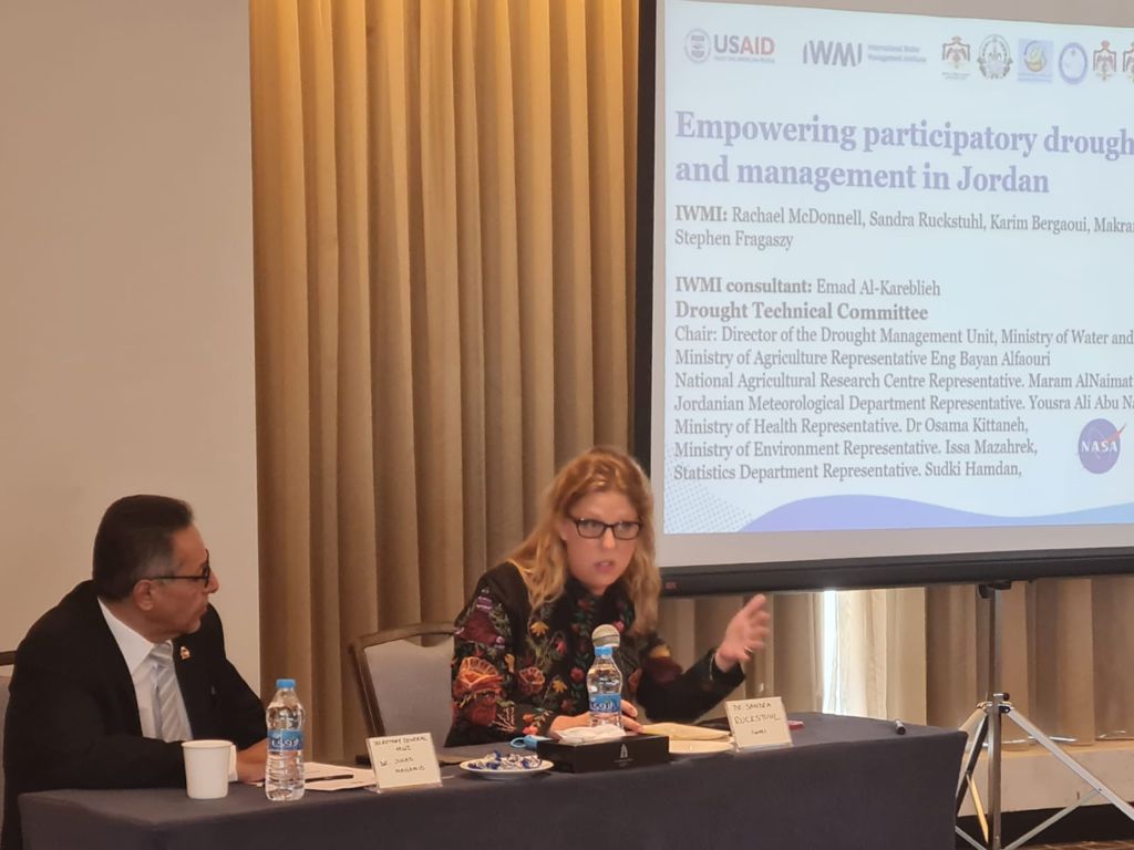 أمين عام وزارة المياه والري يفتتح ورشة عمل خاصة في ادارة الجفاف بالاردن 