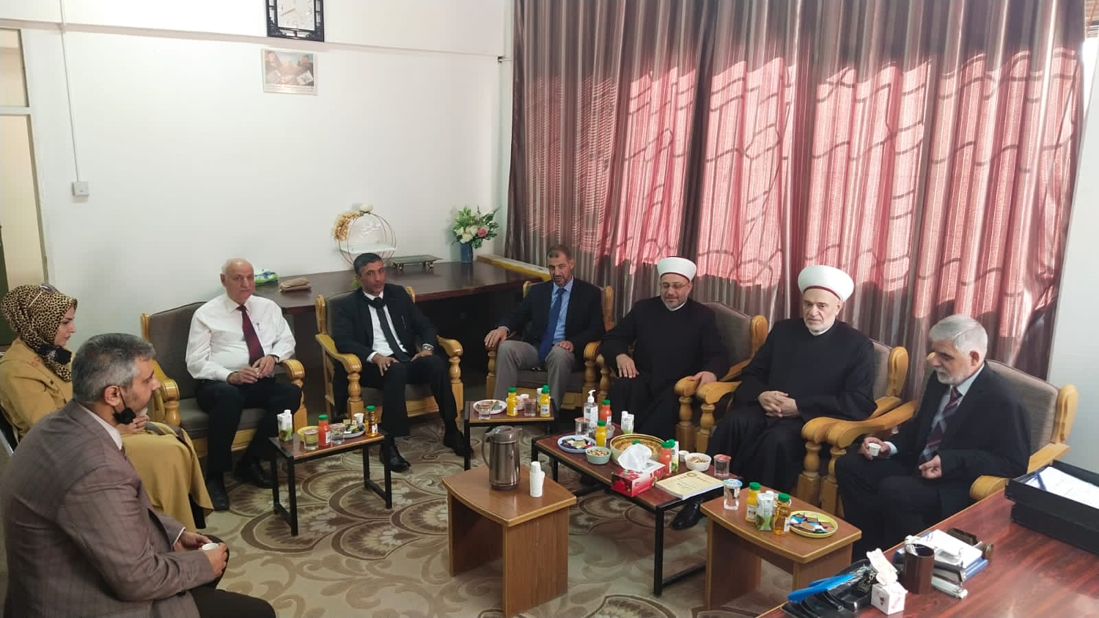 وفد من جامعة بلاد الشام يزور جامعة آل البيت