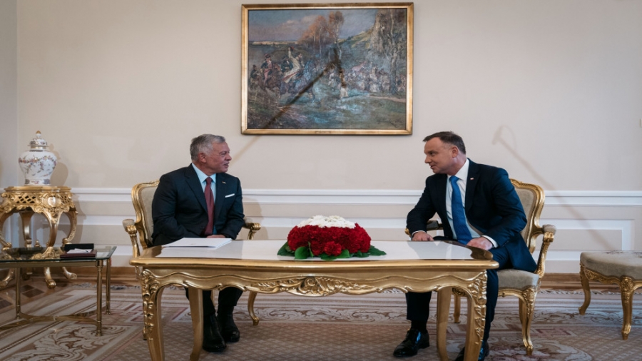 الملك خلال مباحثات مع الرئيس البولندي: الأردن اتخذ السلام خيارا استراتيجيا