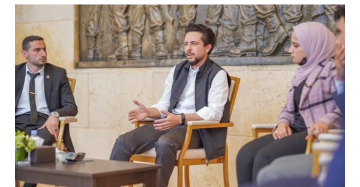 ولي العهد يلتقي بشباب من مختلف القطاعات في الرمثا