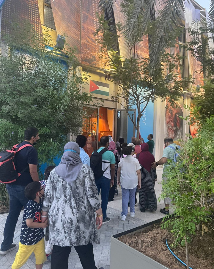 الاف الزوار في جناح المملكة الاردنية الهاشمية في أكسبو دبي 2020