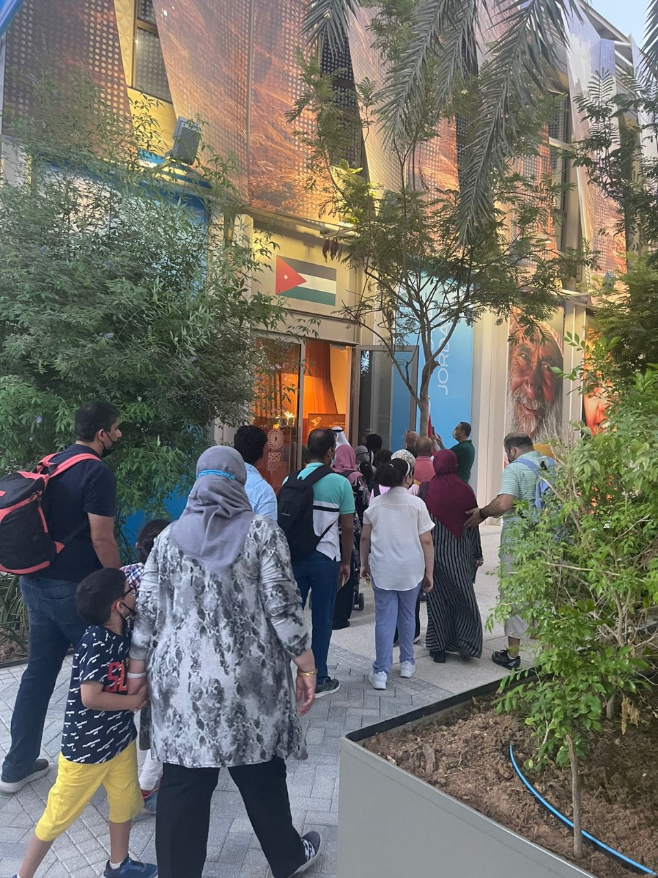 الاف الزوار في جناح المملكة الاردنية الهاشمية في أكسبو دبي 2020