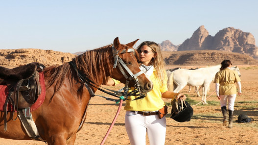 سباق خيل بطولي عبر صحراء وادي رم جنوب الأردن