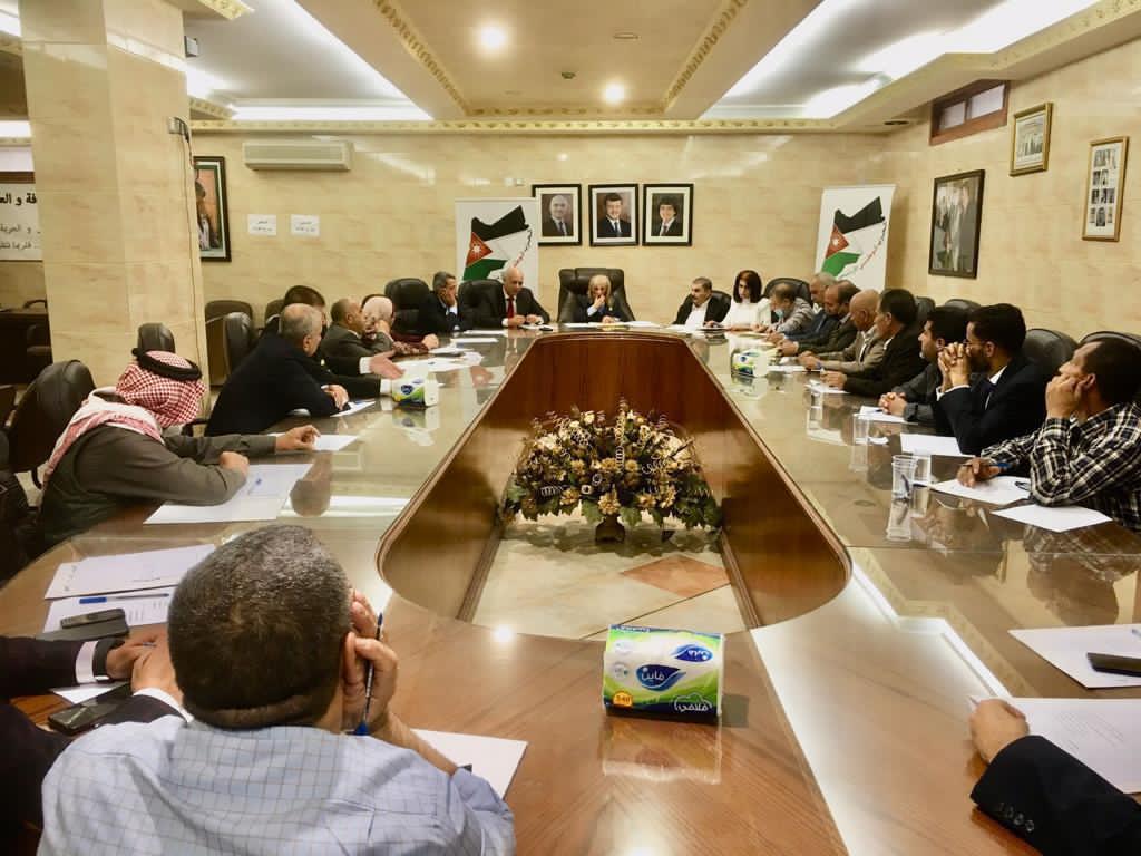 المجلس المركزي للحزب الوطني الأردني ينتخب رئيسه والمصادقة على تعيين مساعدي الأمين العام