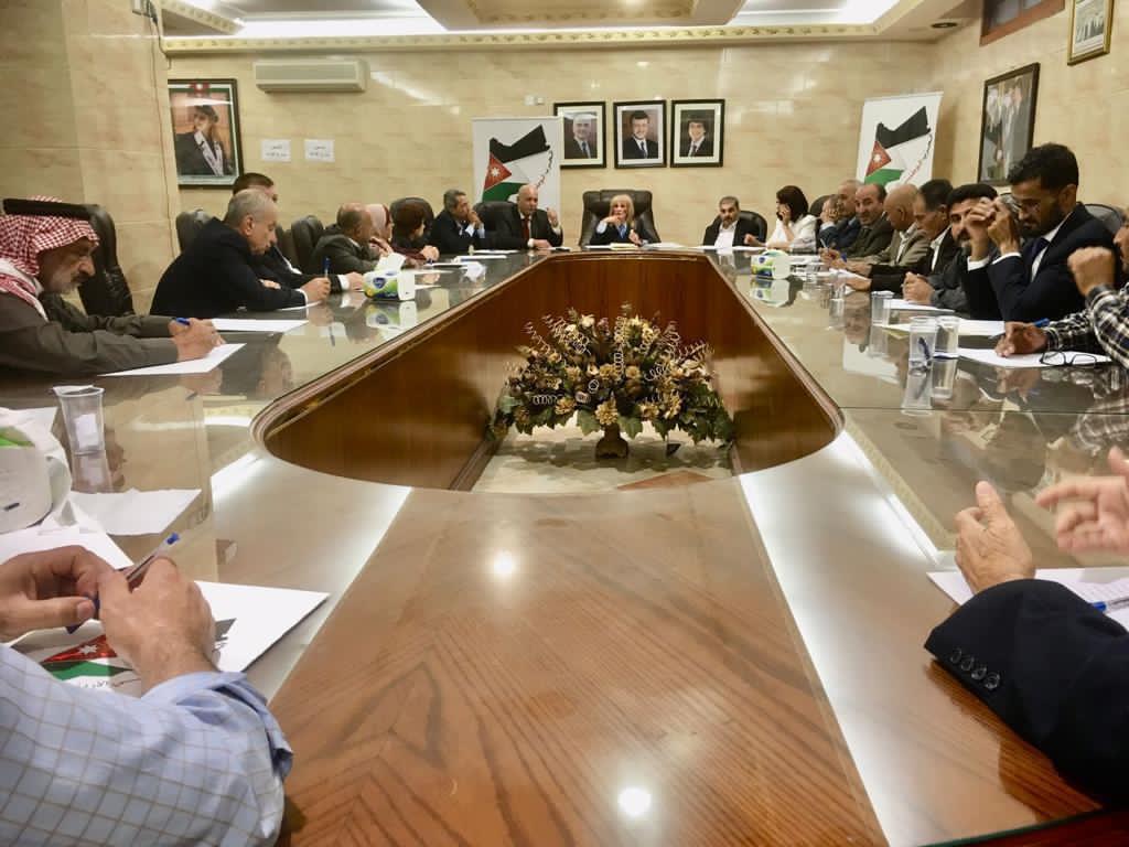 المجلس المركزي للحزب الوطني الأردني ينتخب رئيسه والمصادقة على تعيين مساعدي الأمين العام