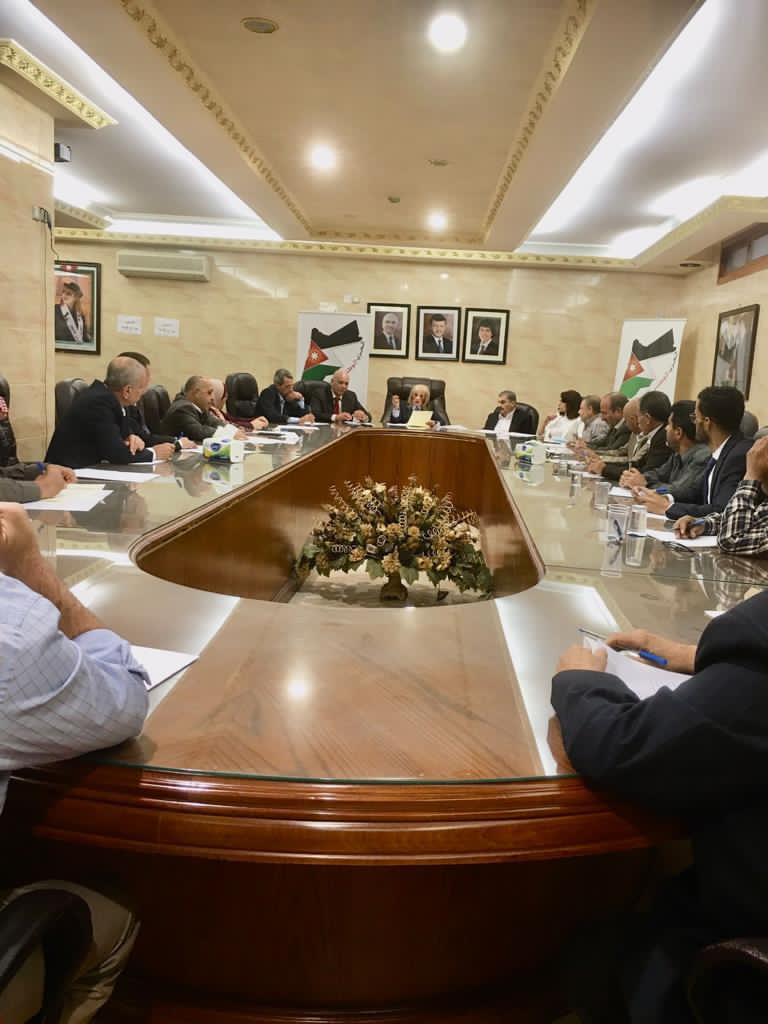 المجلس المركزي للحزب الوطني الأردني ينتخب رئيسه والمصادقة على تعيين مساعدي الأمين العام