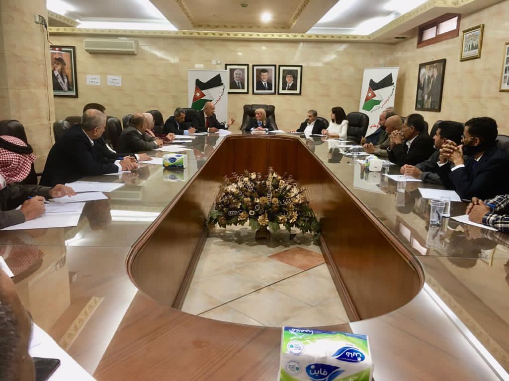 المجلس المركزي للحزب الوطني الأردني ينتخب رئيسه والمصادقة على تعيين مساعدي الأمين العام