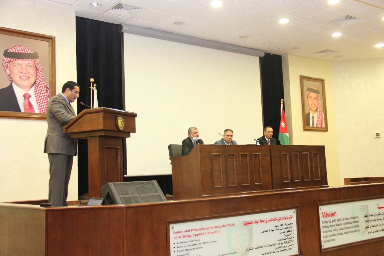 امين عام ديوان المحاسبة يفتتح دورة  تطبيقات معايير الرقابة الداخلية لموظفي وحدة الرقابة في البلقاء التطبيقية