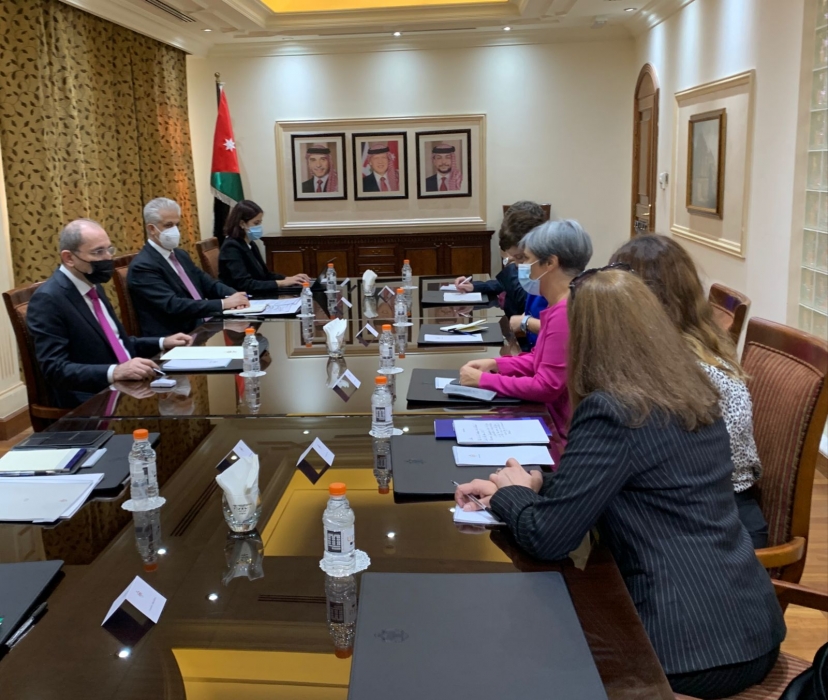 وزير الخارجية يلتقي وفد البرلمان الأوروبي للعلاقات مع دول المشرق