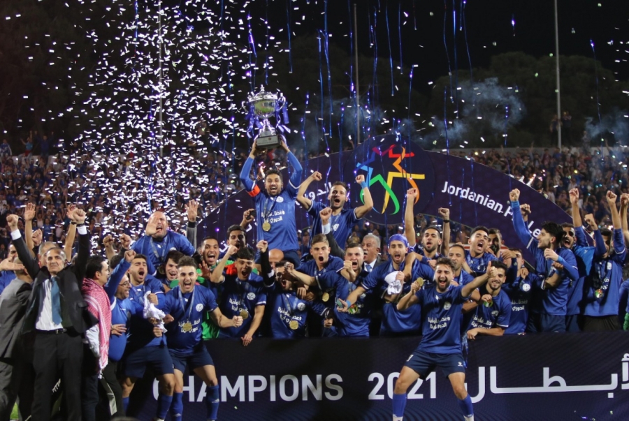 ولي العهد يهنئ الرمثا بلقب الدوري : مبارك لقب الدوري لغزلان الشمال