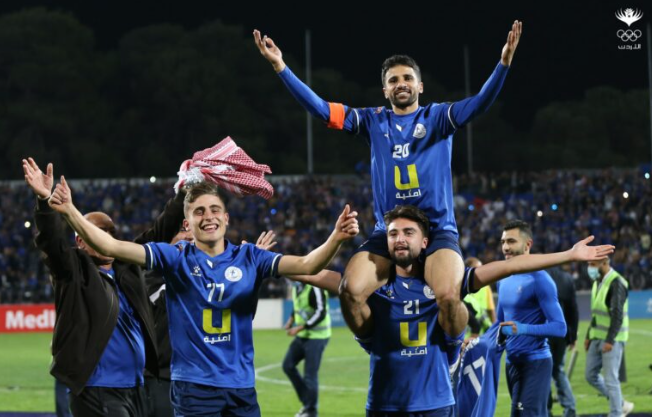 صور من تتويج نادي الرمثا بلقب الدوري