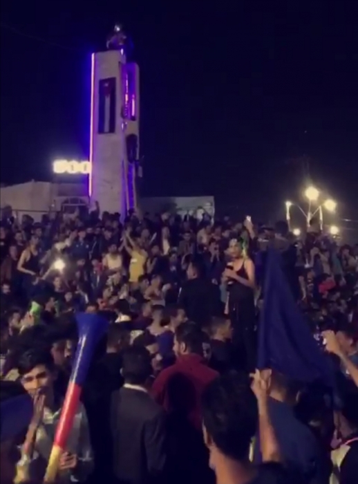 احتفالات جماهير نادي الرمثا بلقب بطولة الدوري .. فيديو