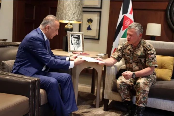 الملك يدين محاولة اغتيال الكاظمي