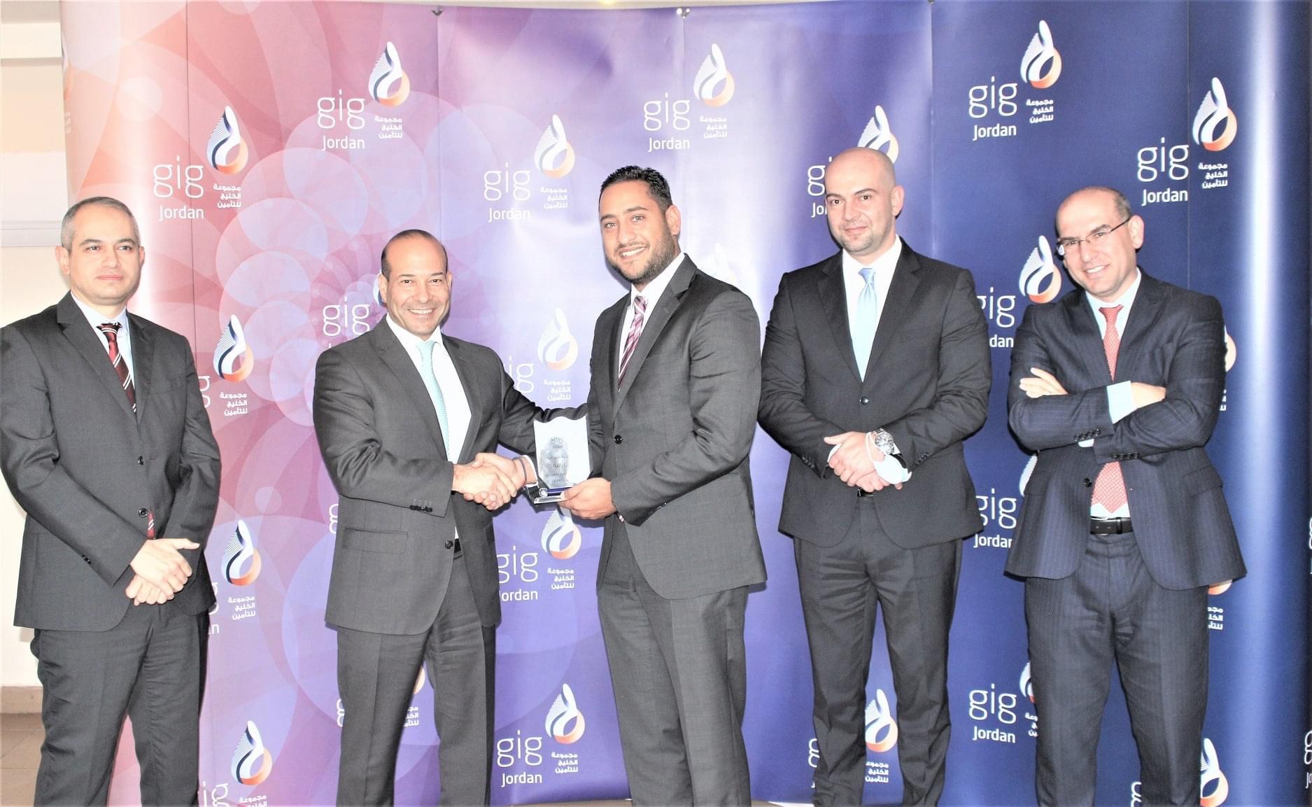 شركة gig-Jordan  تكرم موظفي المبيعات للربع الثالث من عام 2021 