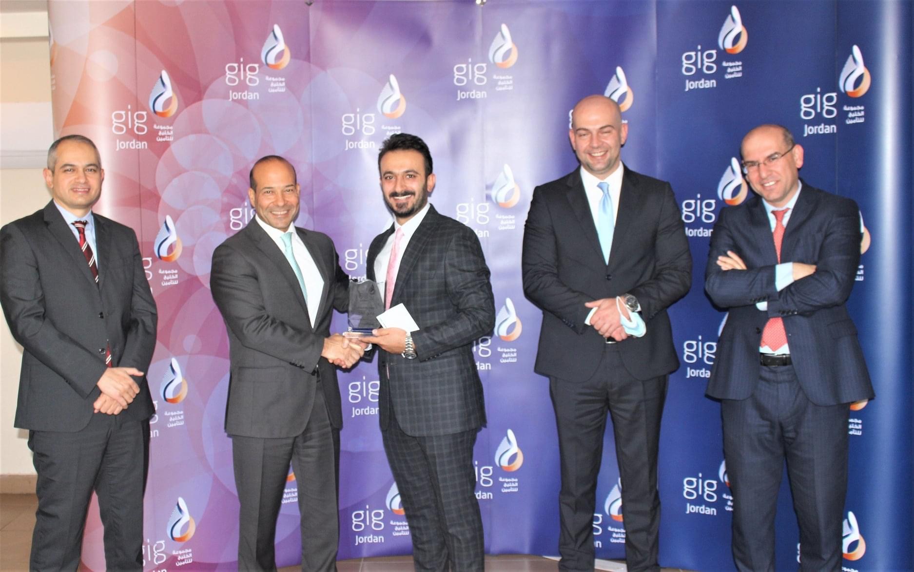 شركة gig-Jordan  تكرم موظفي المبيعات للربع الثالث من عام 2021 