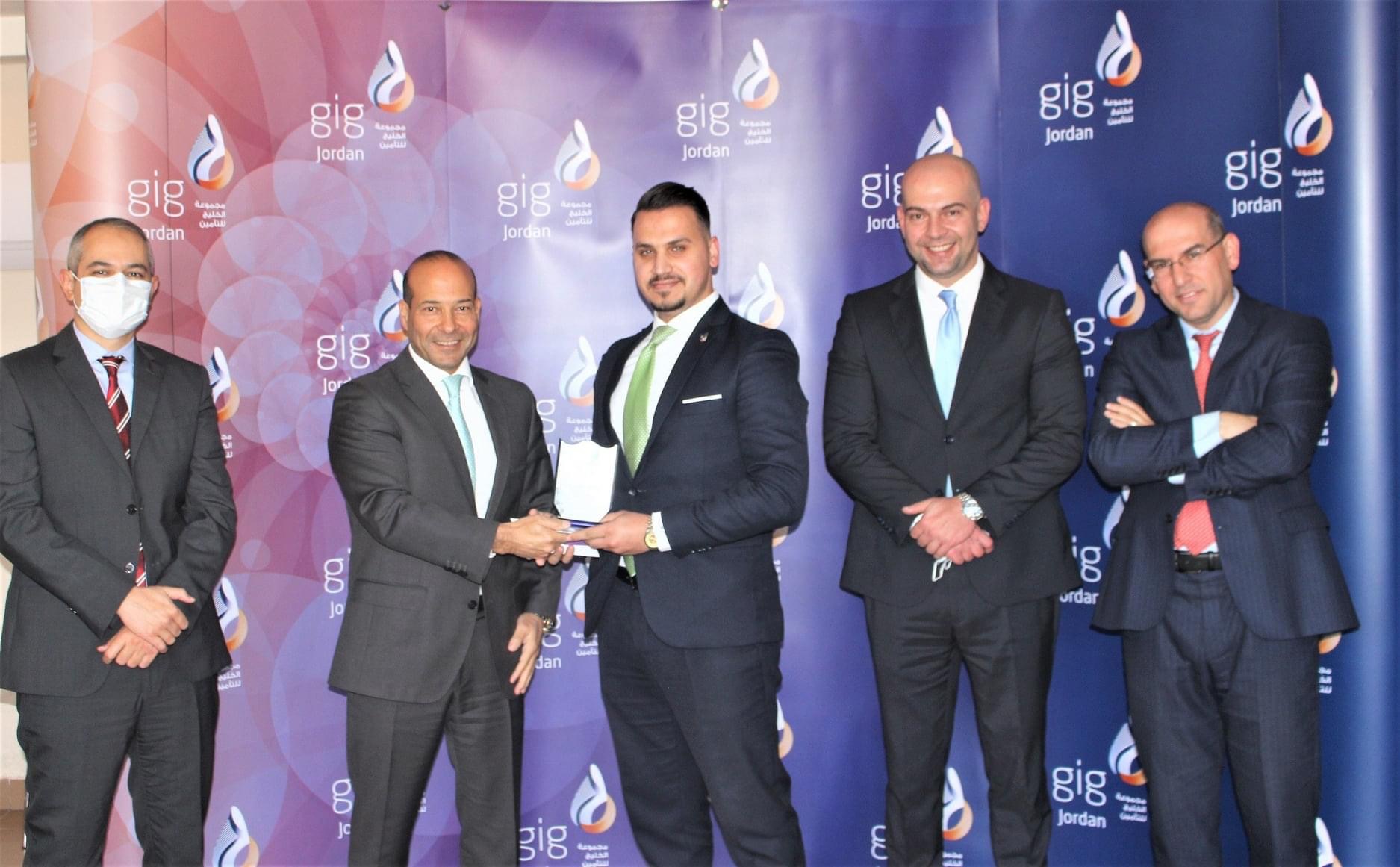 شركة gig-Jordan  تكرم موظفي المبيعات للربع الثالث من عام 2021 
