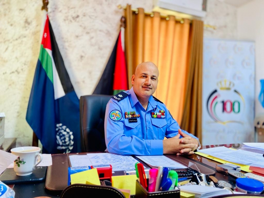 الرائد عمر العبادي الف مبروك الترفيع