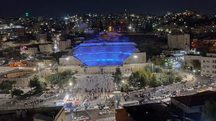 الأمانة تضيء معالم عمّان احتفاءً باليوم الوطني للمملكة