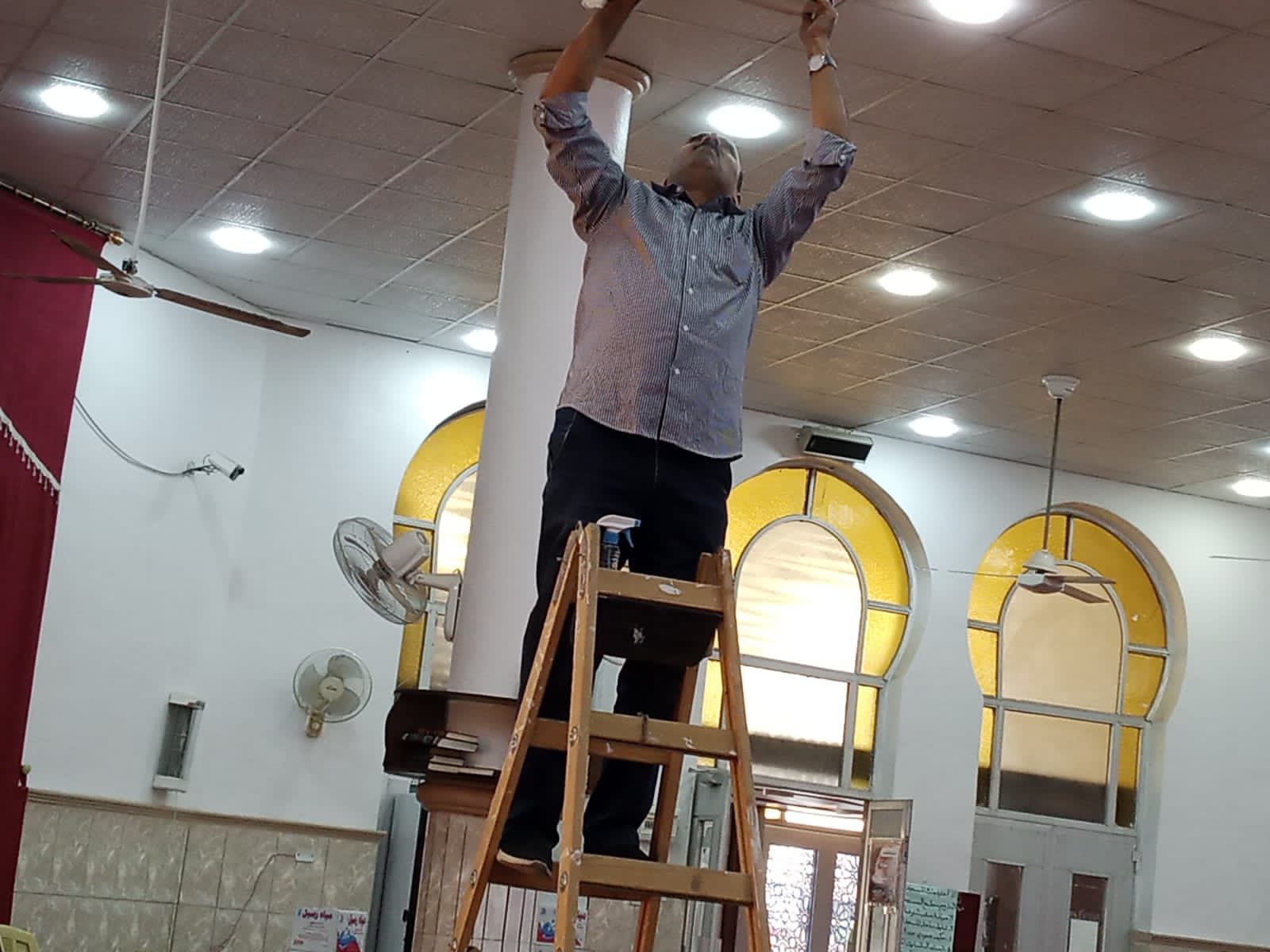 الطلبة الوافدين في جامعة آل البيت ينفذون حملة تطوعية 