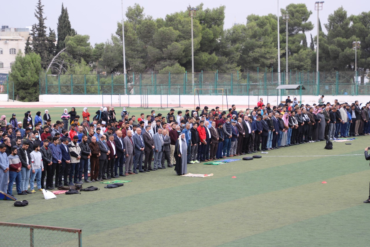 إقامة صلاة الاستسقاء في جامعة اليرموك