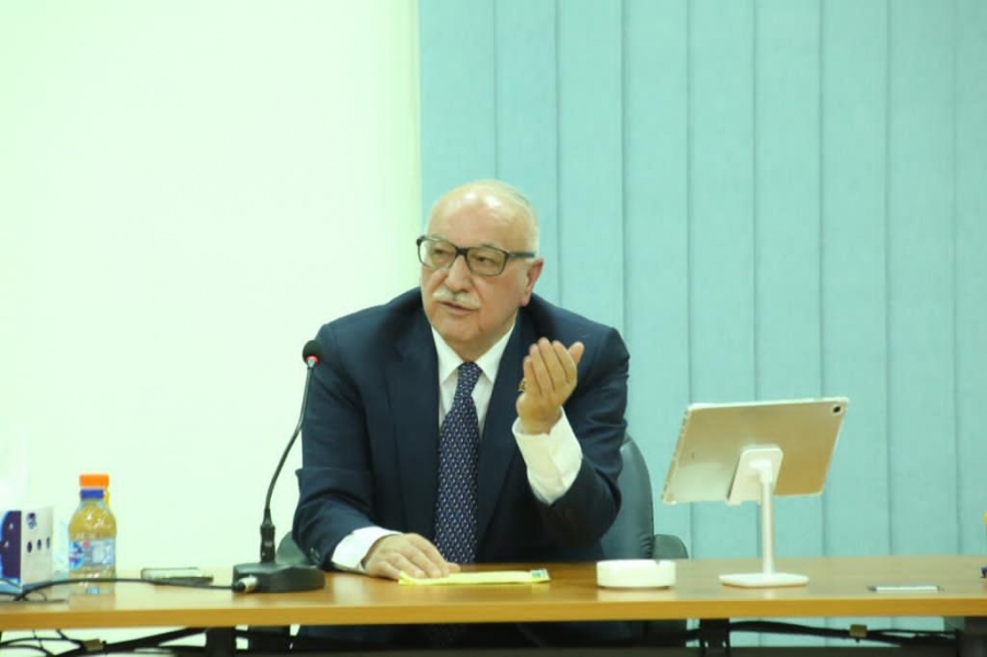 وزير الأشغال يلتقي رئيس واعضاء جمعية المحكمين