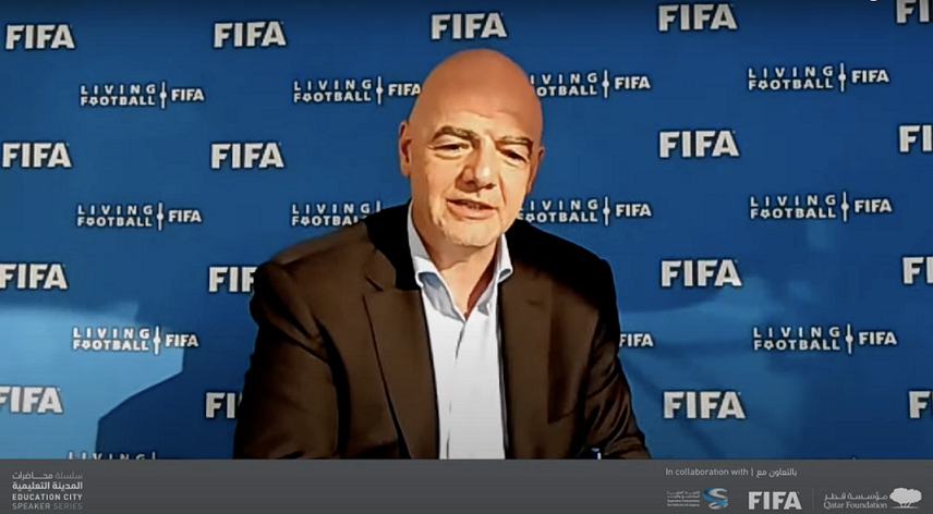 رئيس الإتحاد الدولي لكرة القدم يؤكد: الاستعدادات لبطولة كأس العالم (الفيفا) قطر 2022™هي الأفضل على الإطلاق