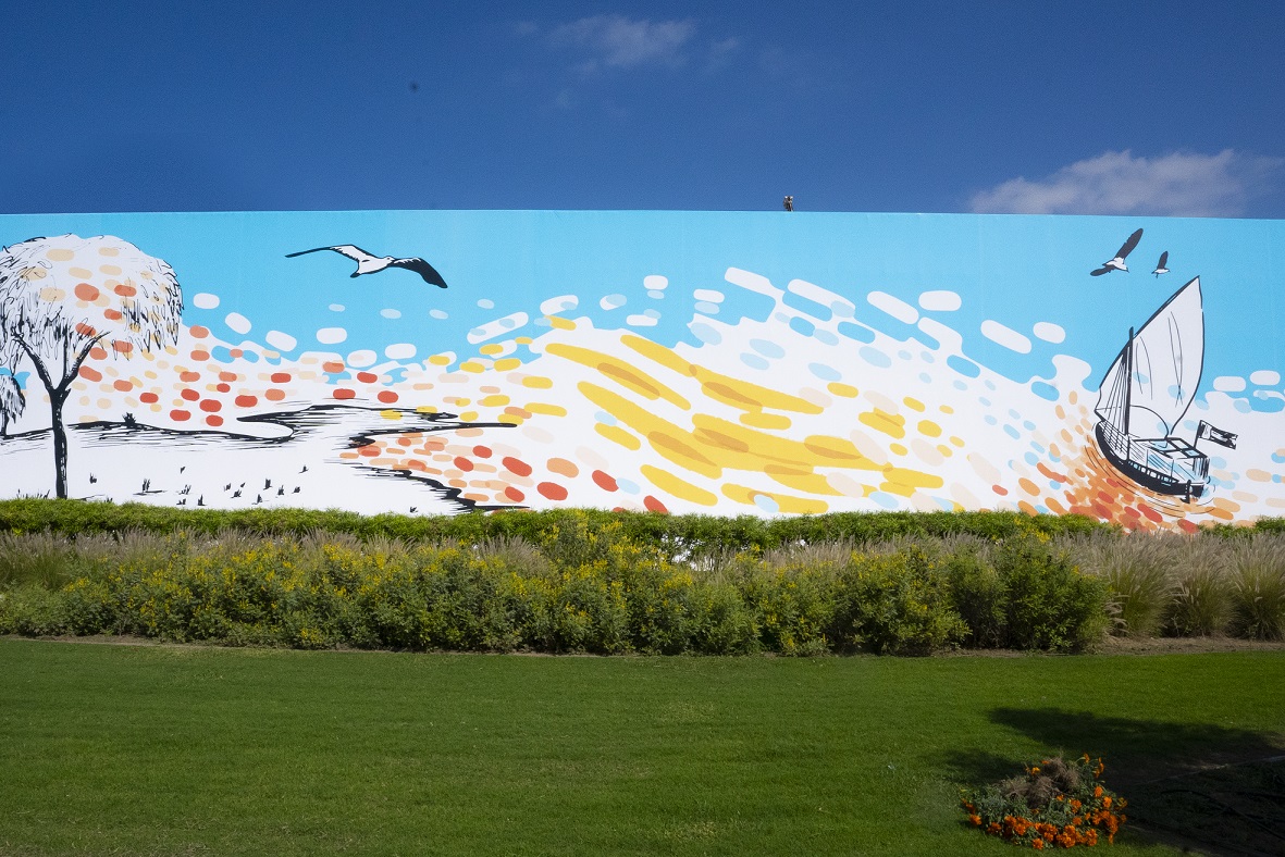 إطلاق لوحة فنية ضخمة بعنوان من أجل حياة أفضل 