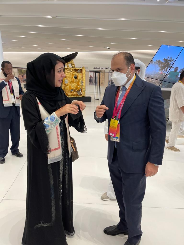 القطارنة يلتقي وزير التسامح والتعايش الاماراتي معالي الشيخ نهيان بن مبارك آل نهيان