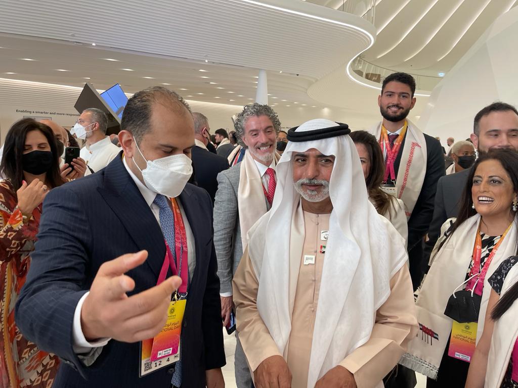 القطارنة يلتقي وزير التسامح والتعايش الاماراتي معالي الشيخ نهيان بن مبارك آل نهيان