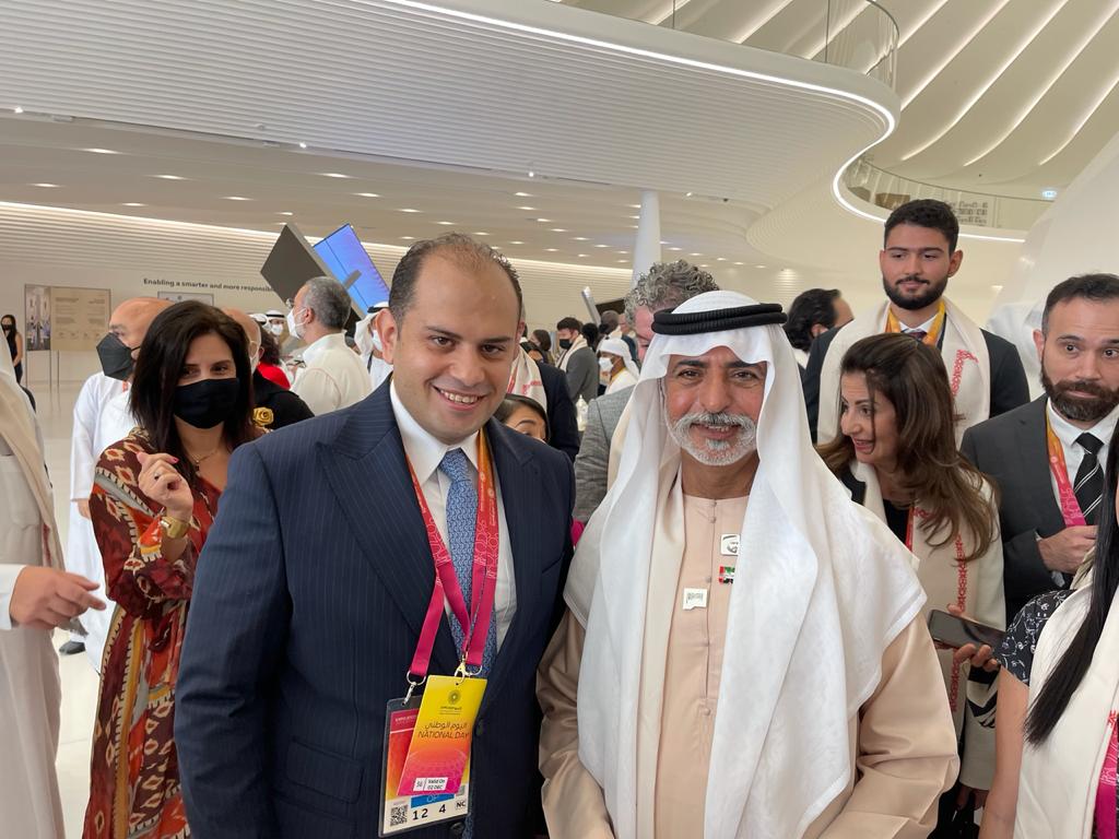 القطارنة يلتقي وزير التسامح والتعايش الاماراتي معالي الشيخ نهيان بن مبارك آل نهيان