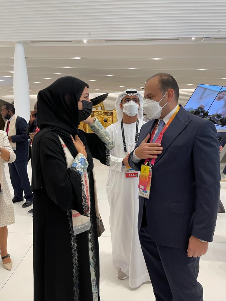 القطارنة يلتقي وزير التسامح والتعايش الاماراتي معالي الشيخ نهيان بن مبارك آل نهيان