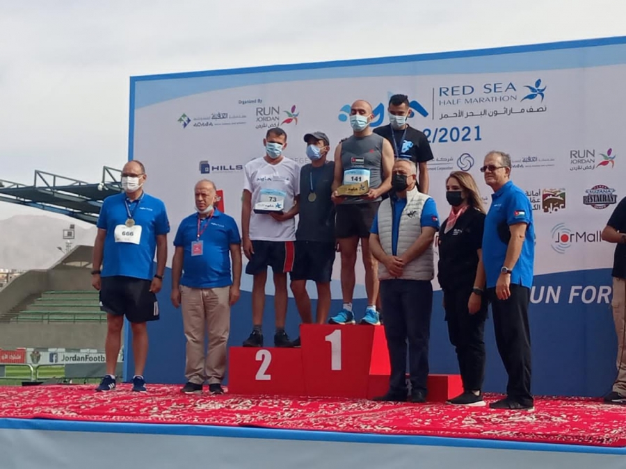 الجمعية الأردنية للماراثونات تختتم سباق آيلة نصف ماراثون البحر الأحمر