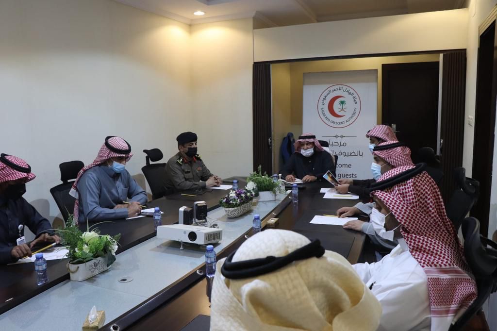 اجتماع تنسيقي لتوحيد تطبيق الاحترازات والتعليمات الوقائية من كورونا في رالي حائل تويوتا الدولي