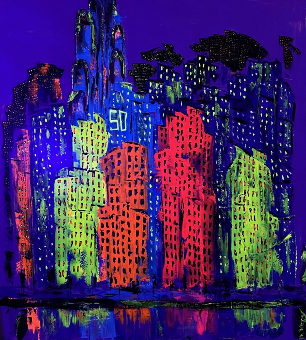 تینا ریتشیل أول فنانة ألمانیة تطلق من دبي لوحة فنیة رقمیة «سكاي لاین دبي»