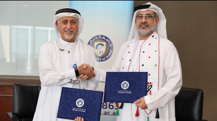 جامعة دبي توقع مذكرة للتعاون مع اتحاد الاكادیمیین  والعلماء العرب