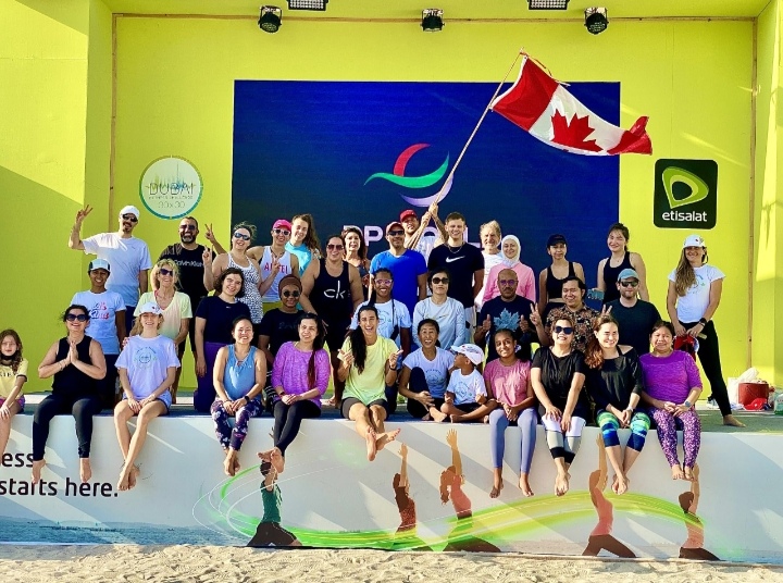 مشاركة تجمع دبي الكندي في تحدي اللیاقة البدنیة بدبي