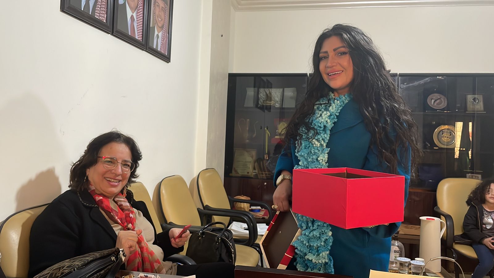 رئيسة الاتحاد النسائي الأردني العام تستقبل في مقر الاتحاد رئيسة شبكة البرلمانيات العربيات للمساواة رائدات 