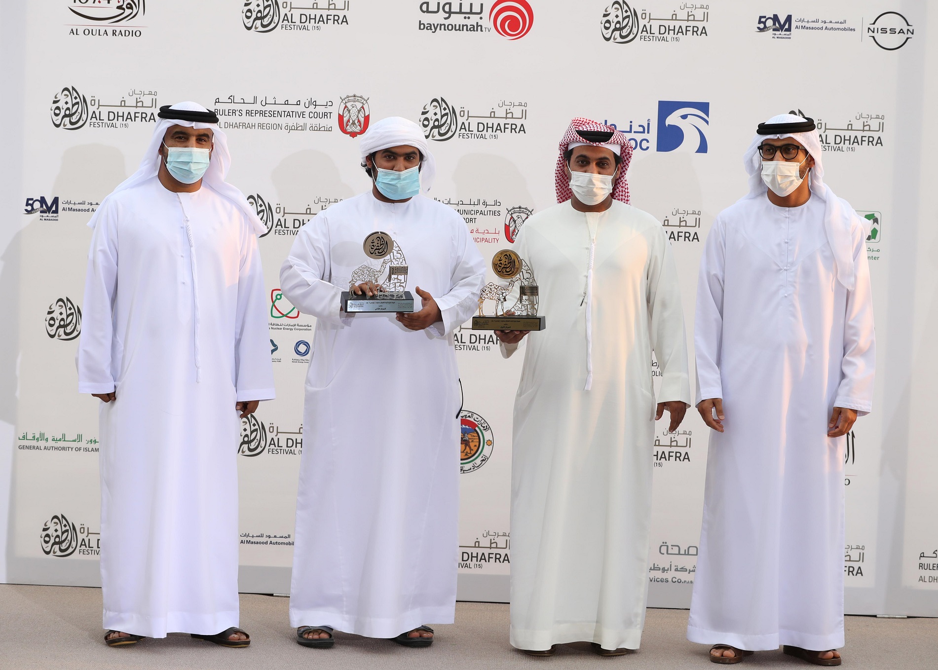 مزاينة مدينة زايد تتوج الفائزين بأشواط المفاريد المحليات والمهجنات الأصايل