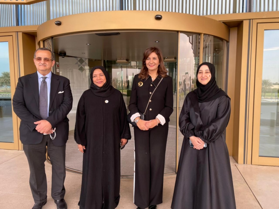 زيارة معالي وزيرة الدولة للهجرو وشؤون المصريين بالخارج في مصر لبيت الحكمة في الشارقة