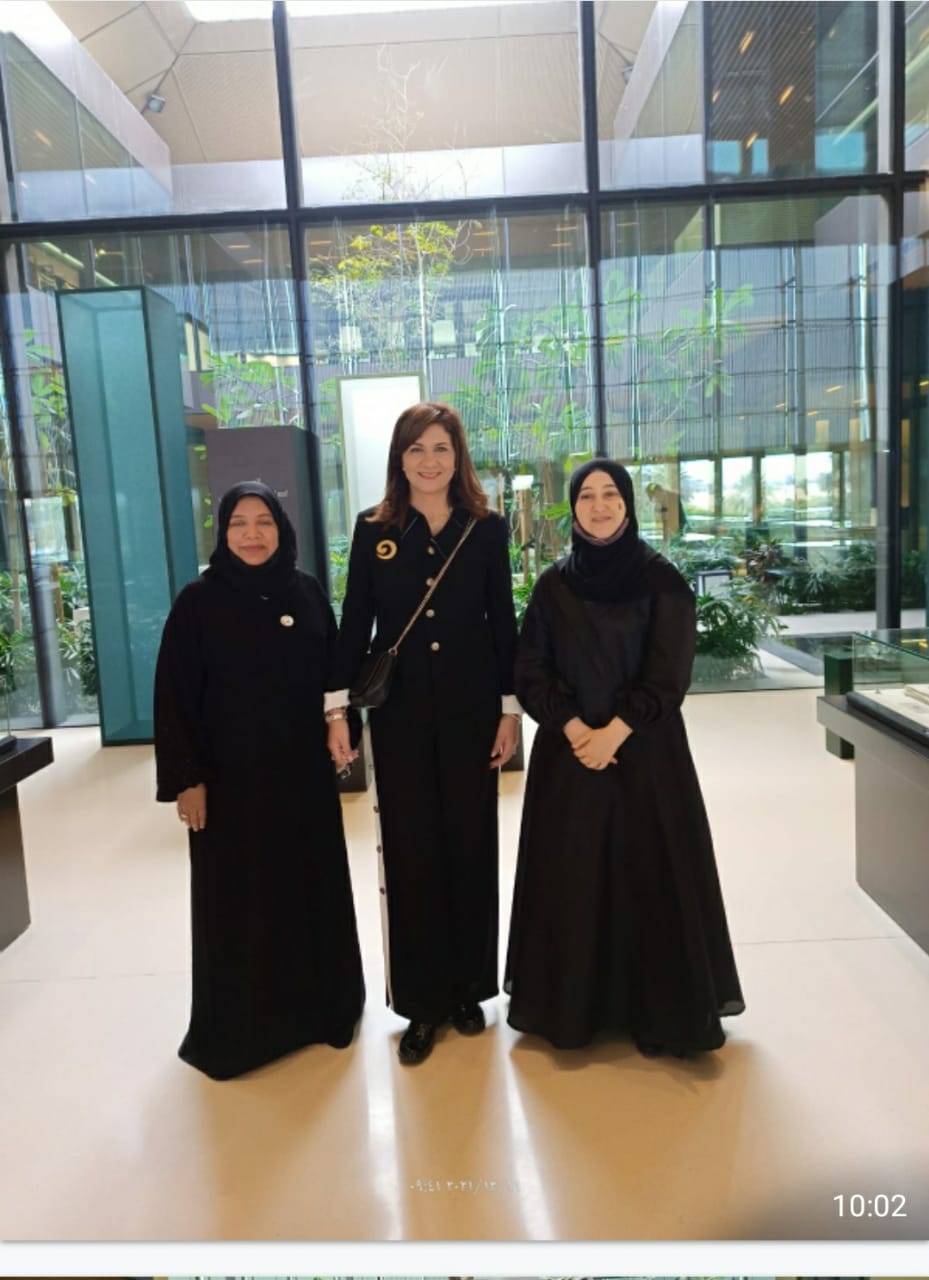 زيارة معالي وزيرة الدولة للهجرو وشؤون المصريين بالخارج في مصر لبيت الحكمة في الشارقة 