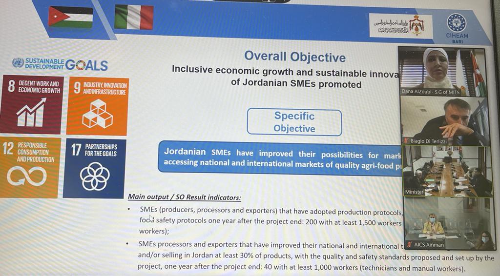 إطلاق مشروع دعم التنافسية والابتكار المستدام للمشاريع الزراعية الأردنية الصغيرة والمتوسطة